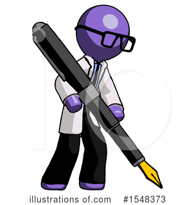 Royalty-Free (RF) Purple Design Mascot Clipart Illustration by Leo Blanchette - Stock Sample #1548373