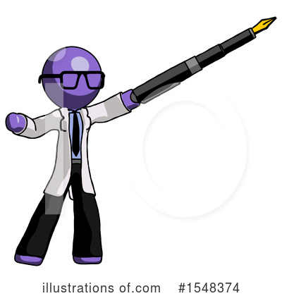 Royalty-Free (RF) Purple Design Mascot Clipart Illustration by Leo Blanchette - Stock Sample #1548374