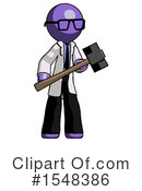 Purple Design Mascot Clipart #1548386 by Leo Blanchette