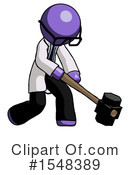 Purple Design Mascot Clipart #1548389 by Leo Blanchette