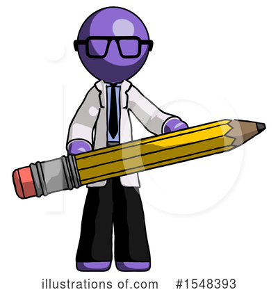 Royalty-Free (RF) Purple Design Mascot Clipart Illustration by Leo Blanchette - Stock Sample #1548393