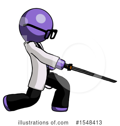 Royalty-Free (RF) Purple Design Mascot Clipart Illustration by Leo Blanchette - Stock Sample #1548413