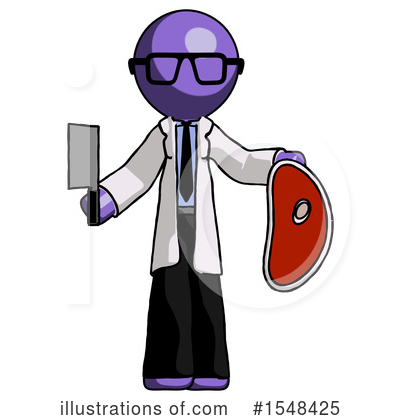 Royalty-Free (RF) Purple Design Mascot Clipart Illustration by Leo Blanchette - Stock Sample #1548425