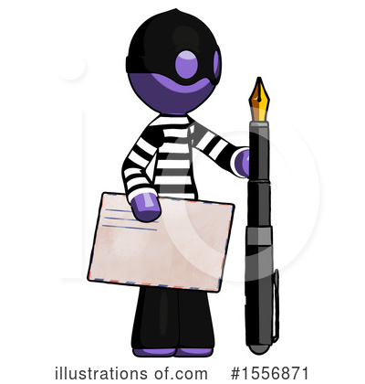 Royalty-Free (RF) Purple Design Mascot Clipart Illustration by Leo Blanchette - Stock Sample #1556871