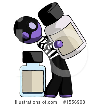 Royalty-Free (RF) Purple Design Mascot Clipart Illustration by Leo Blanchette - Stock Sample #1556908