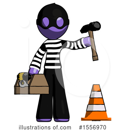 Royalty-Free (RF) Purple Design Mascot Clipart Illustration by Leo Blanchette - Stock Sample #1556970
