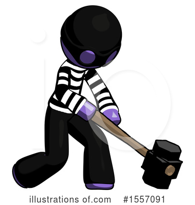 Royalty-Free (RF) Purple Design Mascot Clipart Illustration by Leo Blanchette - Stock Sample #1557091