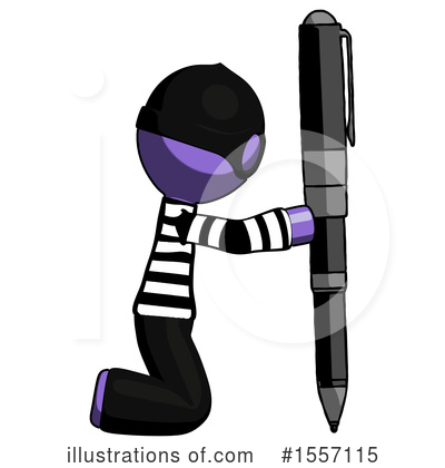 Royalty-Free (RF) Purple Design Mascot Clipart Illustration by Leo Blanchette - Stock Sample #1557115
