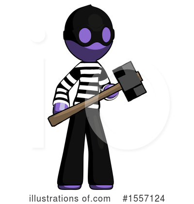 Royalty-Free (RF) Purple Design Mascot Clipart Illustration by Leo Blanchette - Stock Sample #1557124