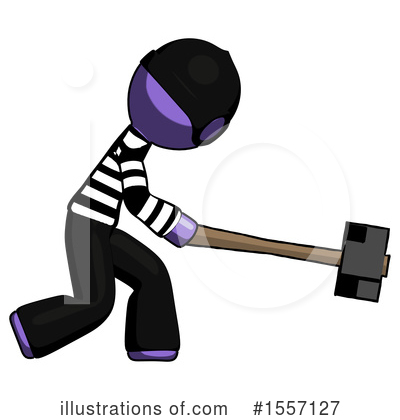 Royalty-Free (RF) Purple Design Mascot Clipart Illustration by Leo Blanchette - Stock Sample #1557127