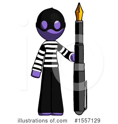 Royalty-Free (RF) Purple Design Mascot Clipart Illustration by Leo Blanchette - Stock Sample #1557129