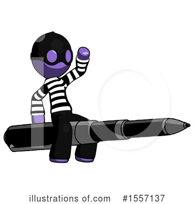 Royalty-Free (RF) Purple Design Mascot Clipart Illustration by Leo Blanchette - Stock Sample #1557137