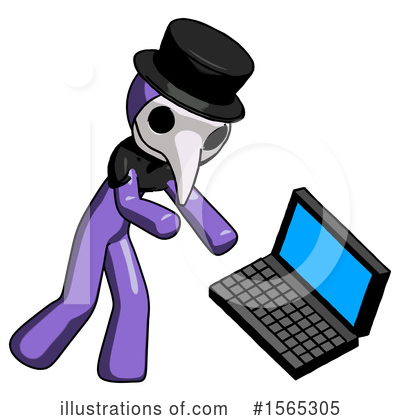 Royalty-Free (RF) Purple Design Mascot Clipart Illustration by Leo Blanchette - Stock Sample #1565305