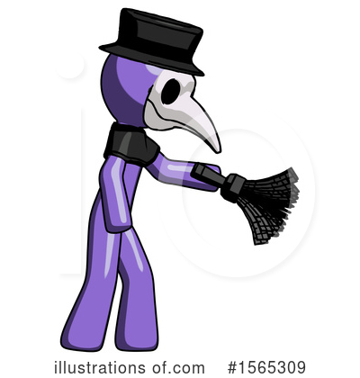 Royalty-Free (RF) Purple Design Mascot Clipart Illustration by Leo Blanchette - Stock Sample #1565309