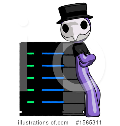 Royalty-Free (RF) Purple Design Mascot Clipart Illustration by Leo Blanchette - Stock Sample #1565311