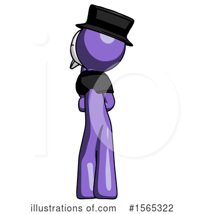 Royalty-Free (RF) Purple Design Mascot Clipart Illustration by Leo Blanchette - Stock Sample #1565322