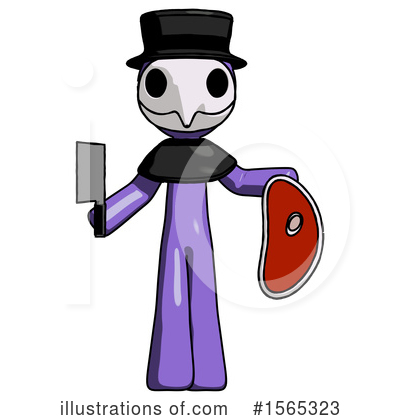 Royalty-Free (RF) Purple Design Mascot Clipart Illustration by Leo Blanchette - Stock Sample #1565323