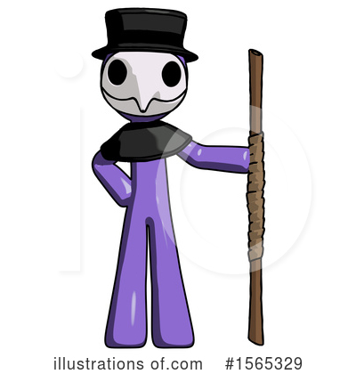 Royalty-Free (RF) Purple Design Mascot Clipart Illustration by Leo Blanchette - Stock Sample #1565329