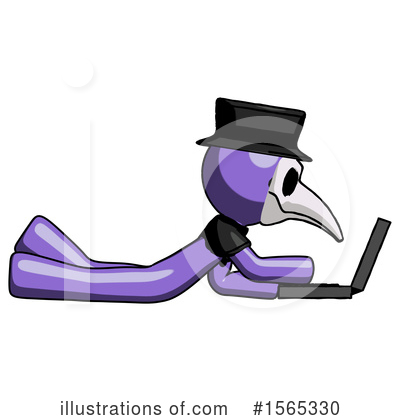 Royalty-Free (RF) Purple Design Mascot Clipart Illustration by Leo Blanchette - Stock Sample #1565330