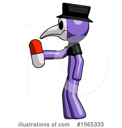 Royalty-Free (RF) Purple Design Mascot Clipart Illustration by Leo Blanchette - Stock Sample #1565333