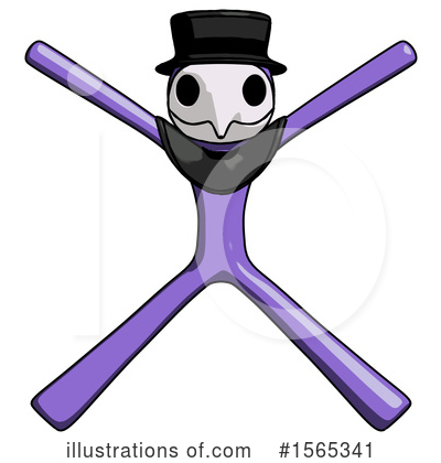 Royalty-Free (RF) Purple Design Mascot Clipart Illustration by Leo Blanchette - Stock Sample #1565341