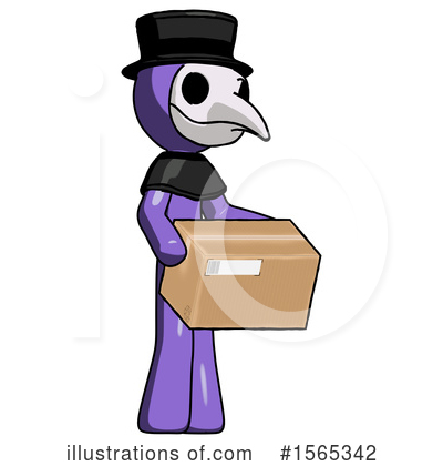 Royalty-Free (RF) Purple Design Mascot Clipart Illustration by Leo Blanchette - Stock Sample #1565342