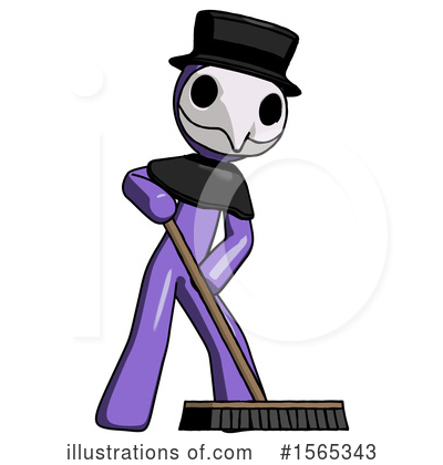Royalty-Free (RF) Purple Design Mascot Clipart Illustration by Leo Blanchette - Stock Sample #1565343