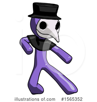 Royalty-Free (RF) Purple Design Mascot Clipart Illustration by Leo Blanchette - Stock Sample #1565352