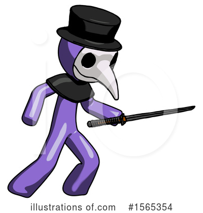 Royalty-Free (RF) Purple Design Mascot Clipart Illustration by Leo Blanchette - Stock Sample #1565354