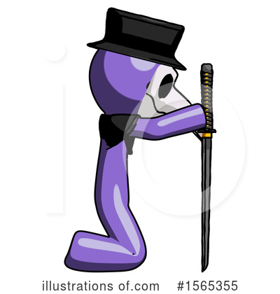 Royalty-Free (RF) Purple Design Mascot Clipart Illustration by Leo Blanchette - Stock Sample #1565355