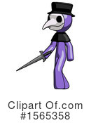 Purple Design Mascot Clipart #1565358 by Leo Blanchette