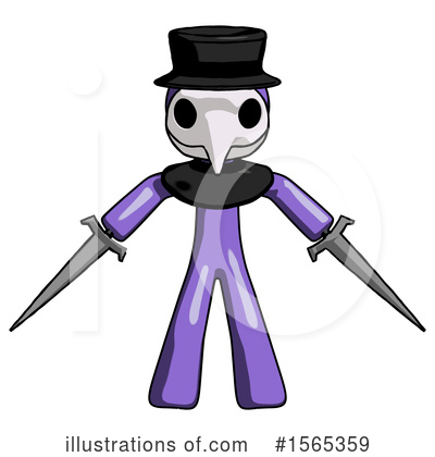 Royalty-Free (RF) Purple Design Mascot Clipart Illustration by Leo Blanchette - Stock Sample #1565359