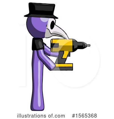 Royalty-Free (RF) Purple Design Mascot Clipart Illustration by Leo Blanchette - Stock Sample #1565368