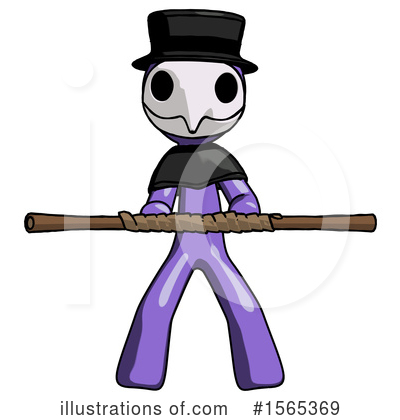 Royalty-Free (RF) Purple Design Mascot Clipart Illustration by Leo Blanchette - Stock Sample #1565369