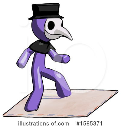 Royalty-Free (RF) Purple Design Mascot Clipart Illustration by Leo Blanchette - Stock Sample #1565371