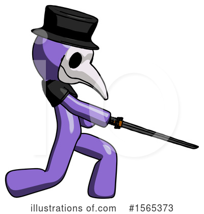 Royalty-Free (RF) Purple Design Mascot Clipart Illustration by Leo Blanchette - Stock Sample #1565373