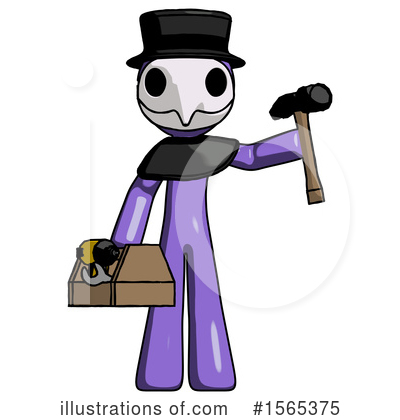 Royalty-Free (RF) Purple Design Mascot Clipart Illustration by Leo Blanchette - Stock Sample #1565375