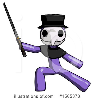 Royalty-Free (RF) Purple Design Mascot Clipart Illustration by Leo Blanchette - Stock Sample #1565378