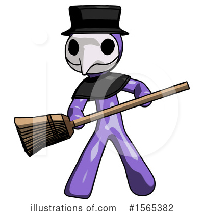 Royalty-Free (RF) Purple Design Mascot Clipart Illustration by Leo Blanchette - Stock Sample #1565382