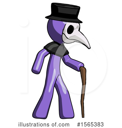 Royalty-Free (RF) Purple Design Mascot Clipart Illustration by Leo Blanchette - Stock Sample #1565383