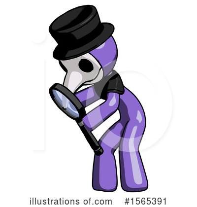 Royalty-Free (RF) Purple Design Mascot Clipart Illustration by Leo Blanchette - Stock Sample #1565391