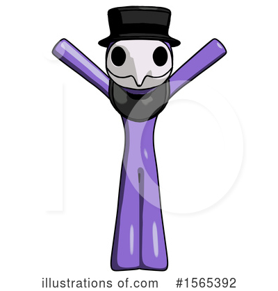 Royalty-Free (RF) Purple Design Mascot Clipart Illustration by Leo Blanchette - Stock Sample #1565392