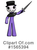 Purple Design Mascot Clipart #1565394 by Leo Blanchette