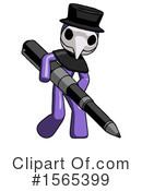 Purple Design Mascot Clipart #1565399 by Leo Blanchette