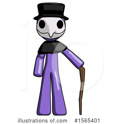 Royalty-Free (RF) Purple Design Mascot Clipart Illustration by Leo Blanchette - Stock Sample #1565401