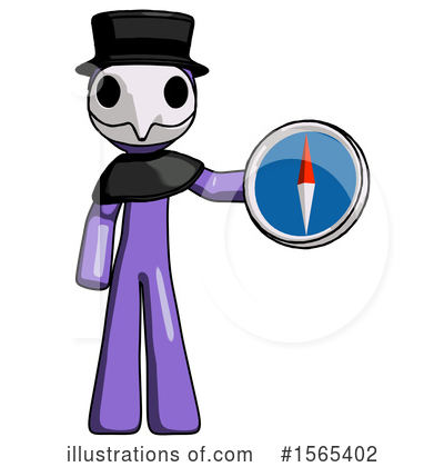 Royalty-Free (RF) Purple Design Mascot Clipart Illustration by Leo Blanchette - Stock Sample #1565402