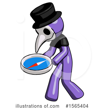 Royalty-Free (RF) Purple Design Mascot Clipart Illustration by Leo Blanchette - Stock Sample #1565404
