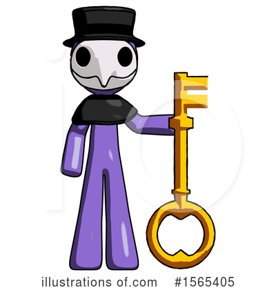 Royalty-Free (RF) Purple Design Mascot Clipart Illustration by Leo Blanchette - Stock Sample #1565405