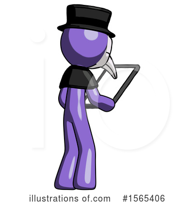Royalty-Free (RF) Purple Design Mascot Clipart Illustration by Leo Blanchette - Stock Sample #1565406