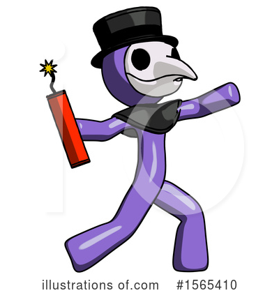 Royalty-Free (RF) Purple Design Mascot Clipart Illustration by Leo Blanchette - Stock Sample #1565410